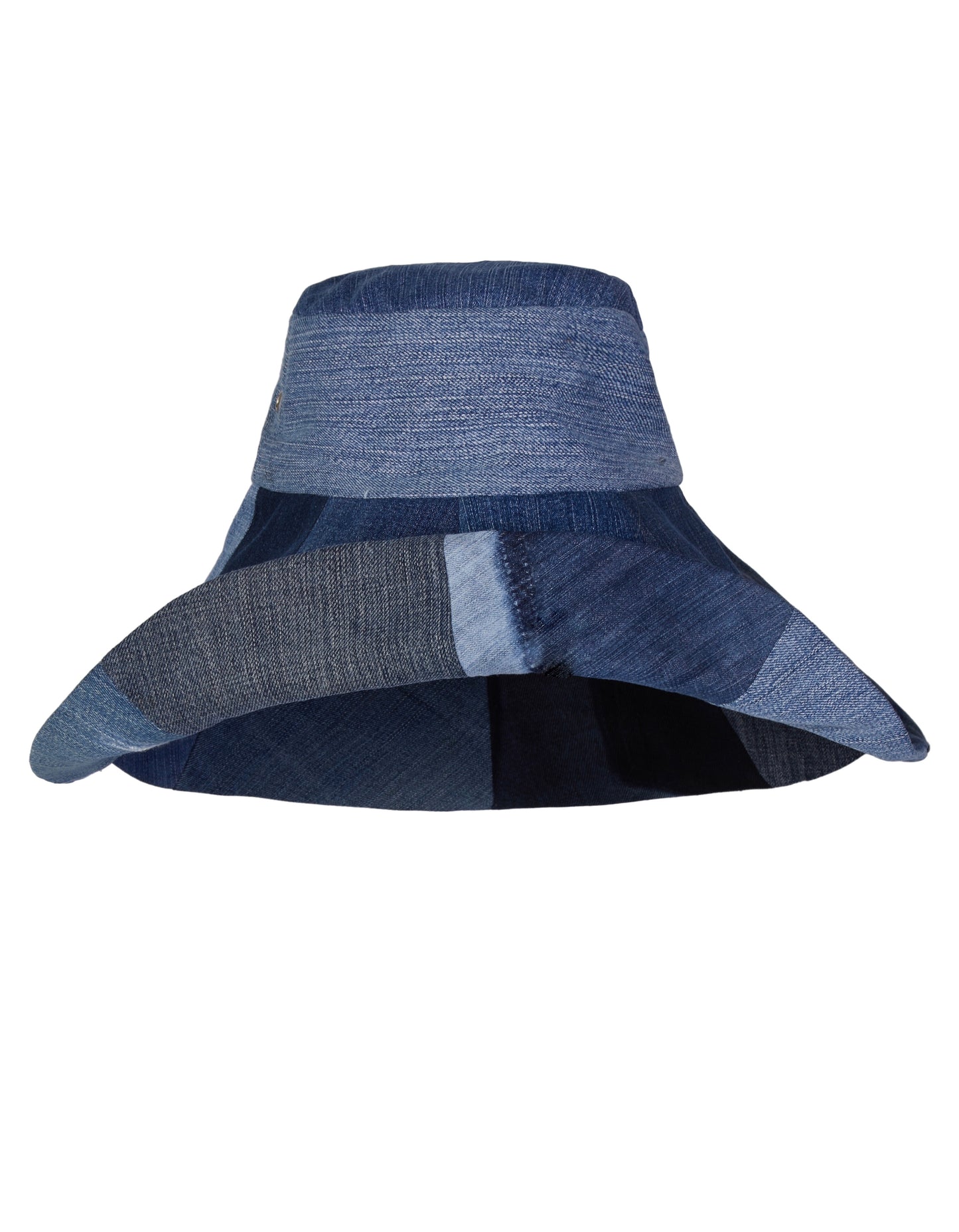 Upcycled Denim Small Brim Hat